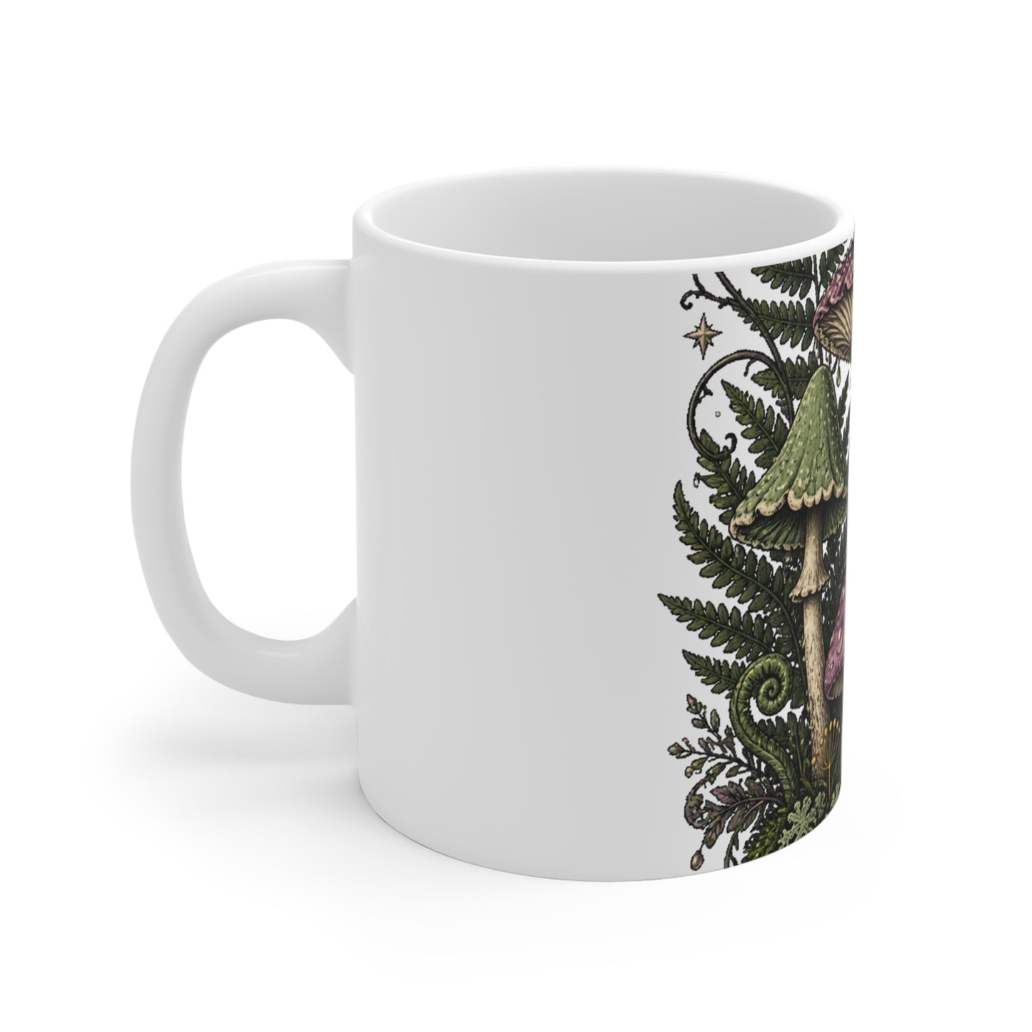 Midnight Mushroom Field Notes Botanical Mushroom Mug