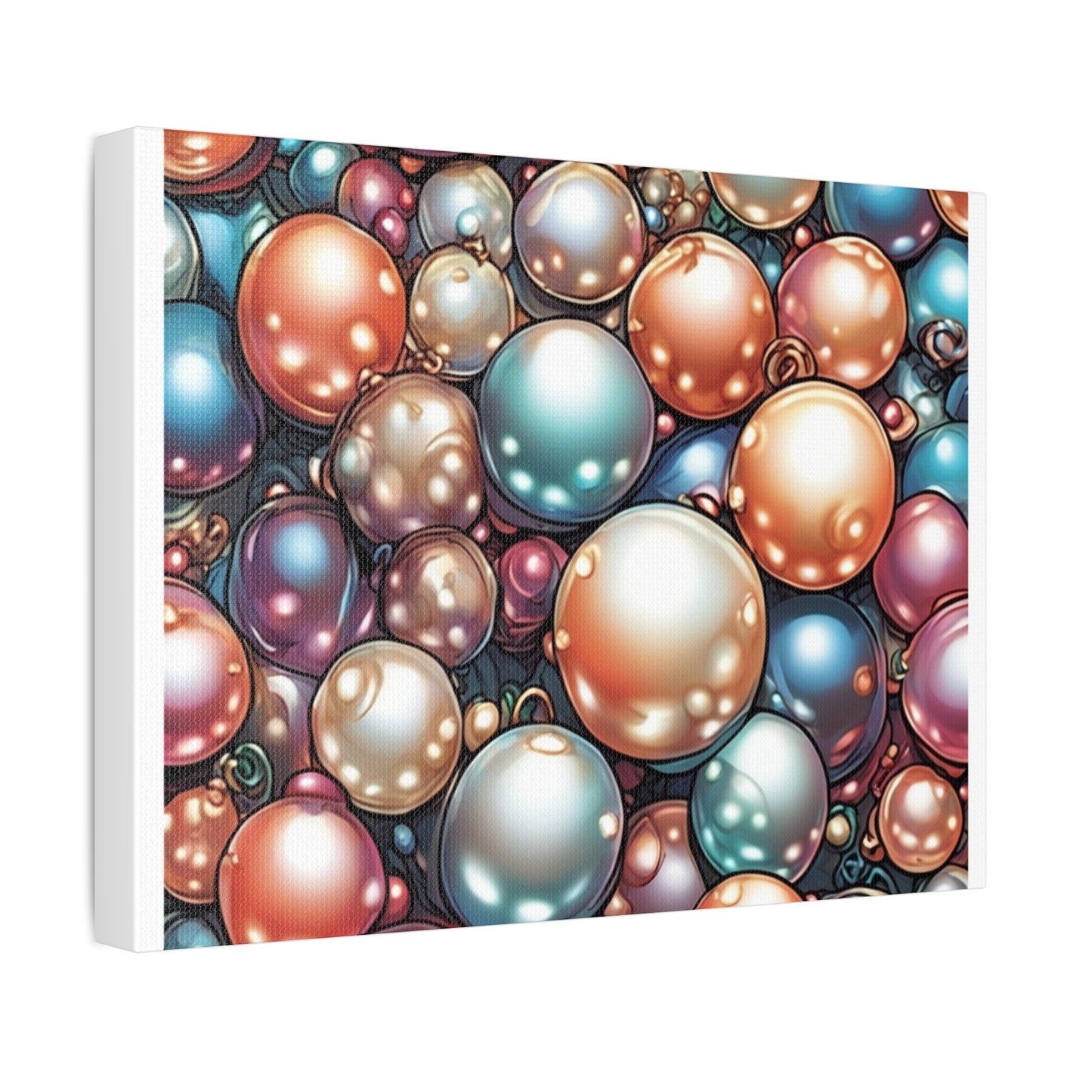 Glossy Orb Marble Abstract Gift Art Canvas