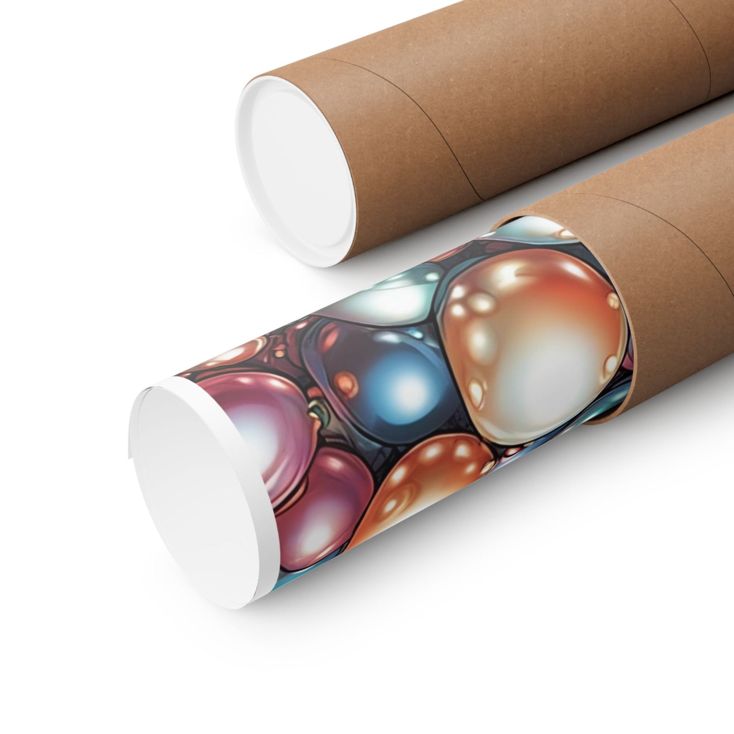 Glossy Orb Marble Abstract Gift Art Poster