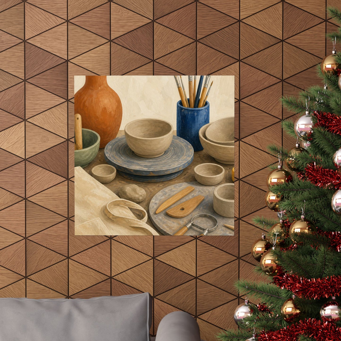 Colorful Pottery Studio Hobby Poster