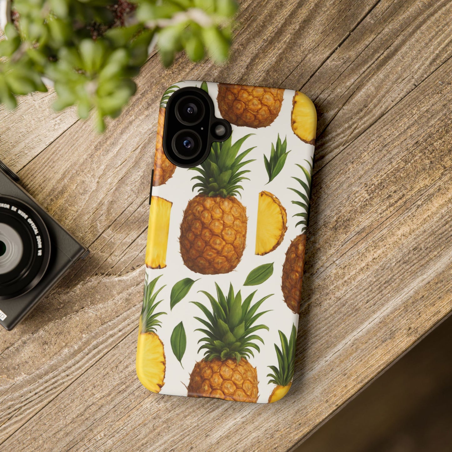 Pineapple Phone Case - Tough Cases, Tropical Phone Cover, Summer Vibe Accessories, Cute Pineapple Design, Fun Gift for Fruit Lovers