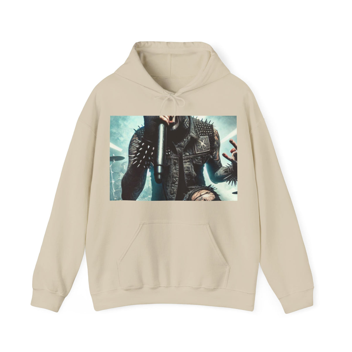 Punk Rock Vocalist Stage Energy Cozy Music Hoodie