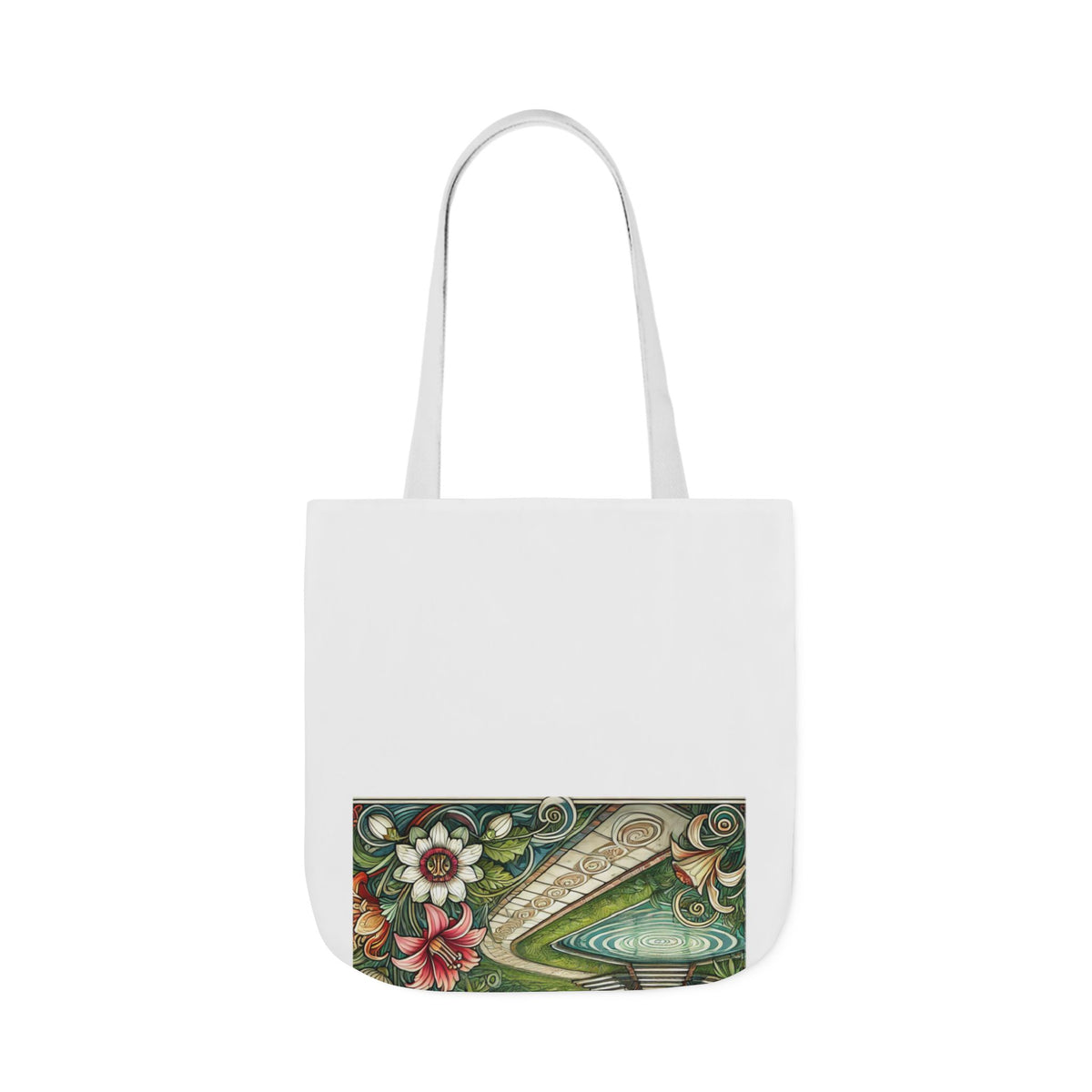 Botanical Gazebo Garden Art Nouveau Canvas Tote Bag