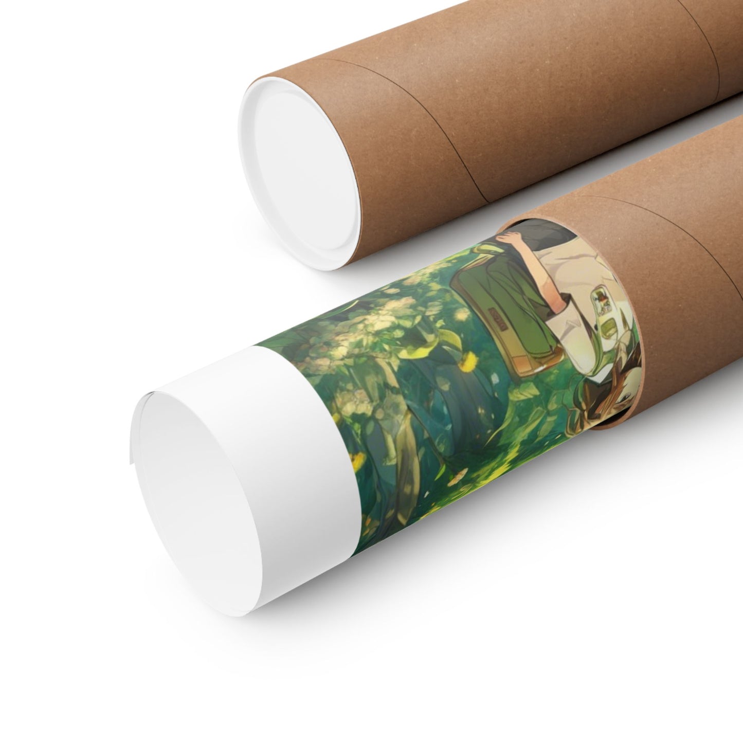 Bee Garden Explorer Anime Nature Art Poster