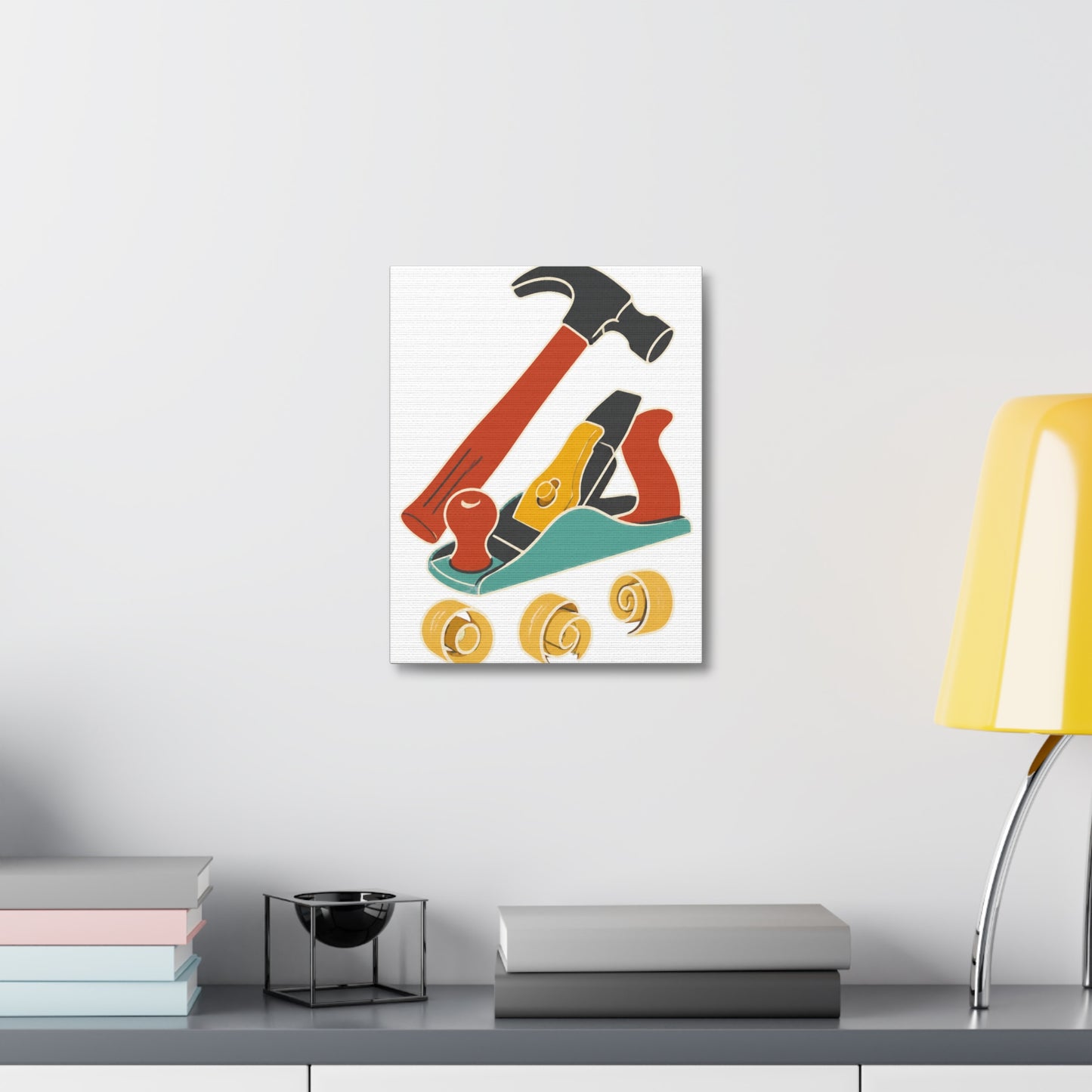 Carpenter Hammer Hand Plane Woodworking Canvas Art