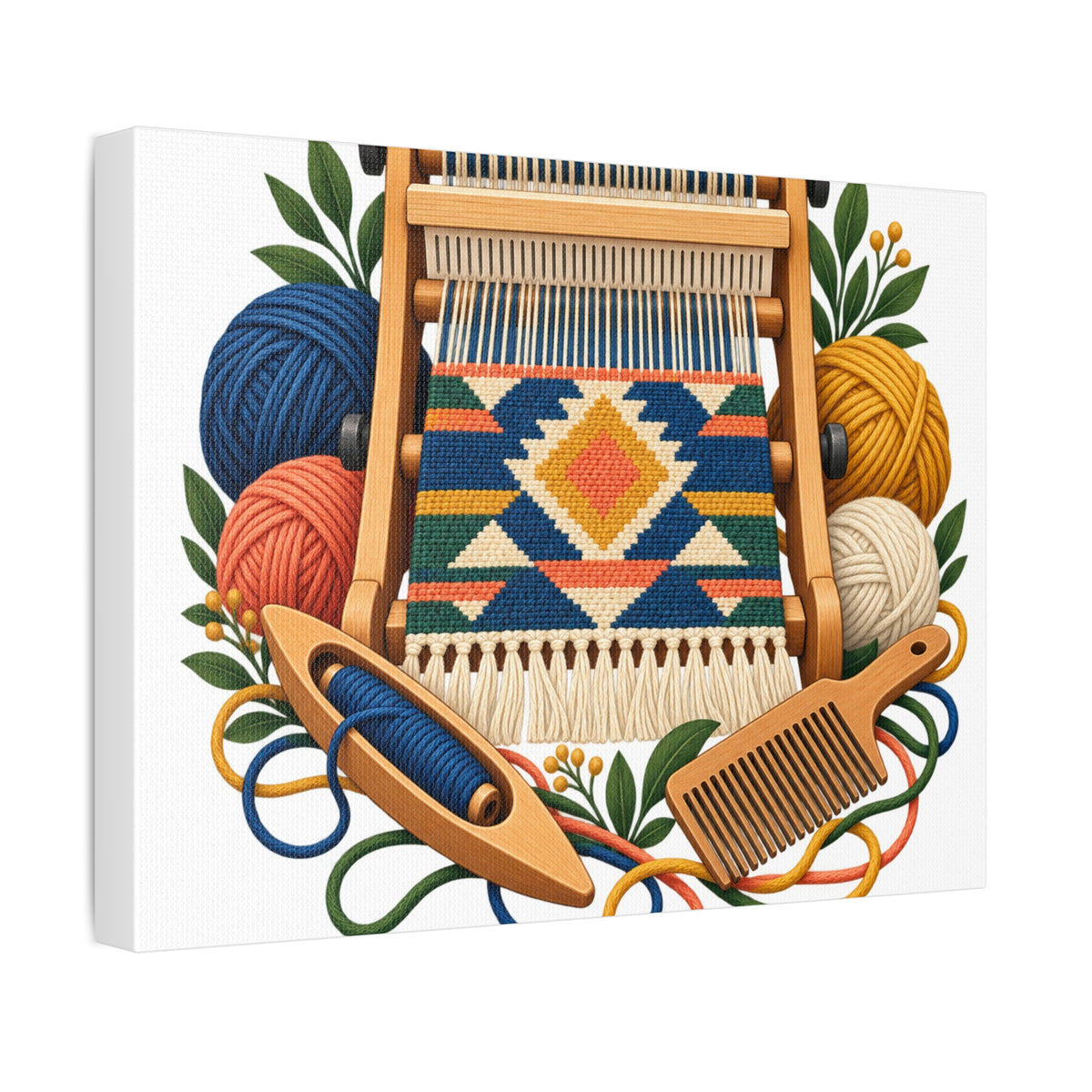 Geometric Hand Weaving Workshop Canvas