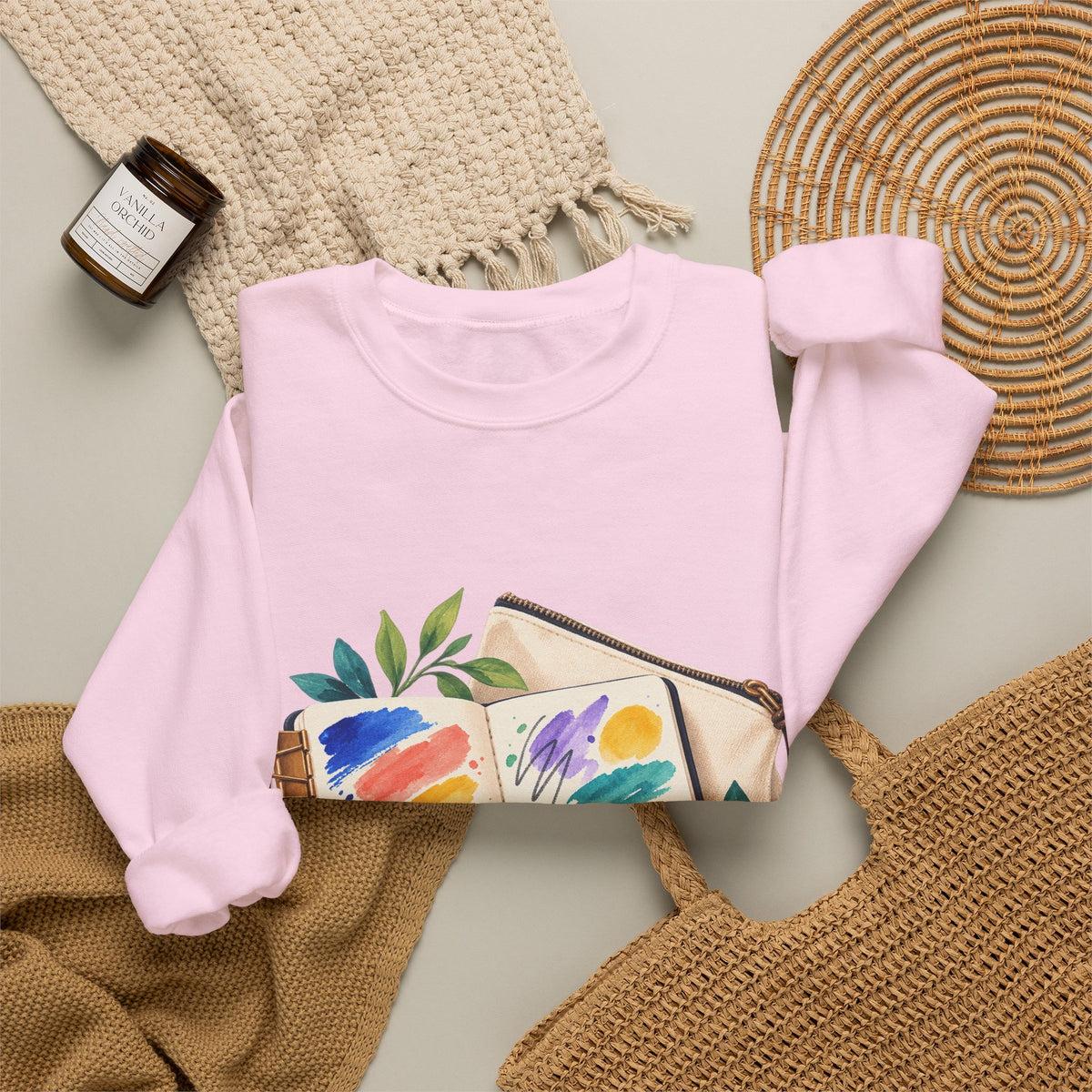 Colorful Urban Sketching Travel Kit Sweatshirt