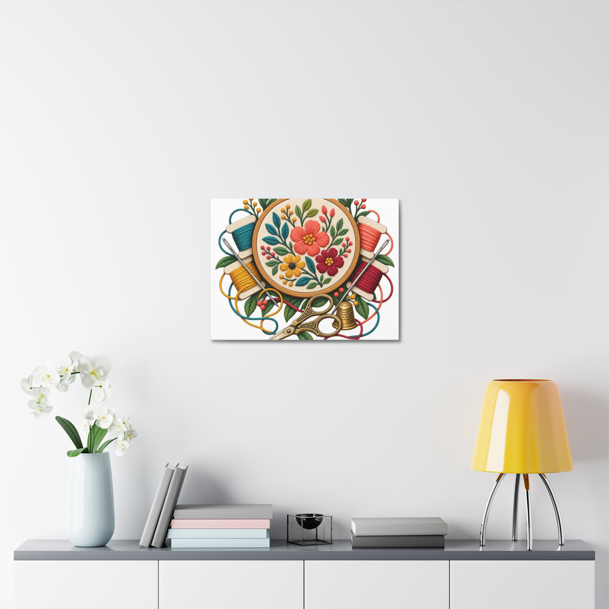 Botanical Embroidery Workshop Canvas