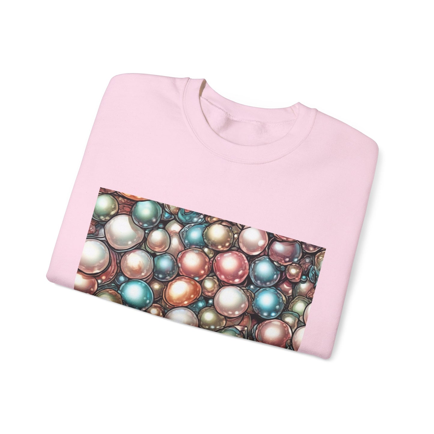 Rainbow Pearl Marble Abstract Gift Art Sweatshirt