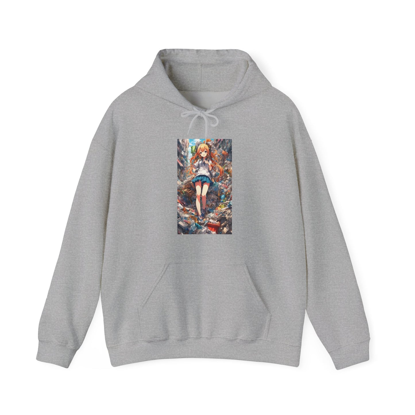 Recycling Rescue Anime Heroine Eco Street Art Hoodie