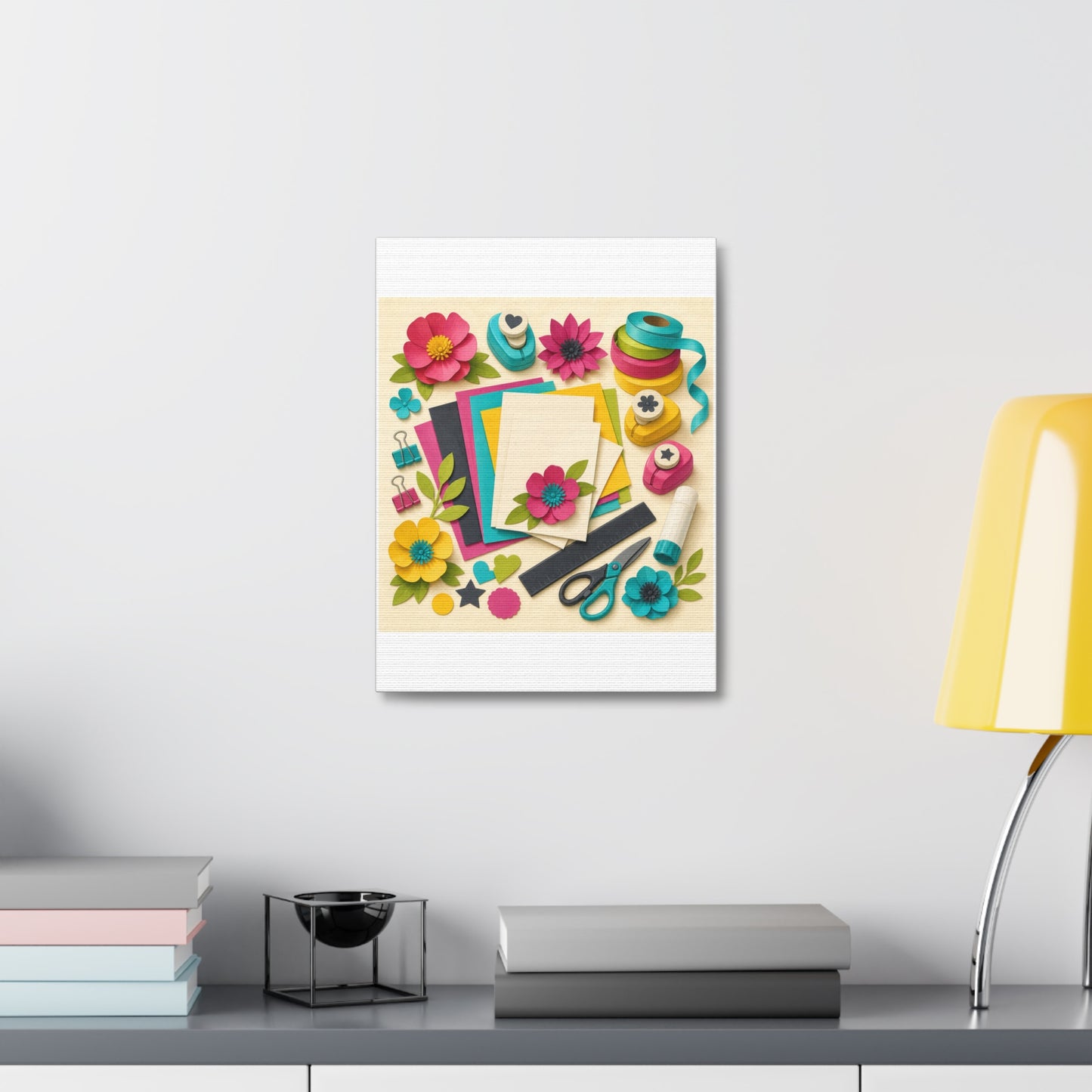Bright Paper Crafting Hobby Canvas Art
