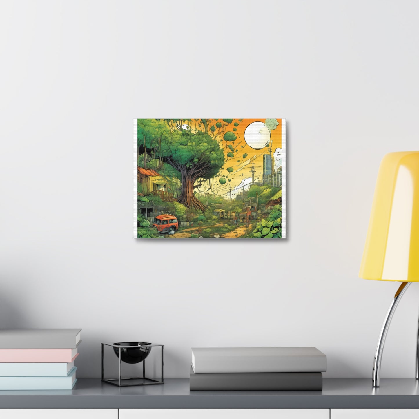 Cottage Road Landscape Nature Gift Art Canvas