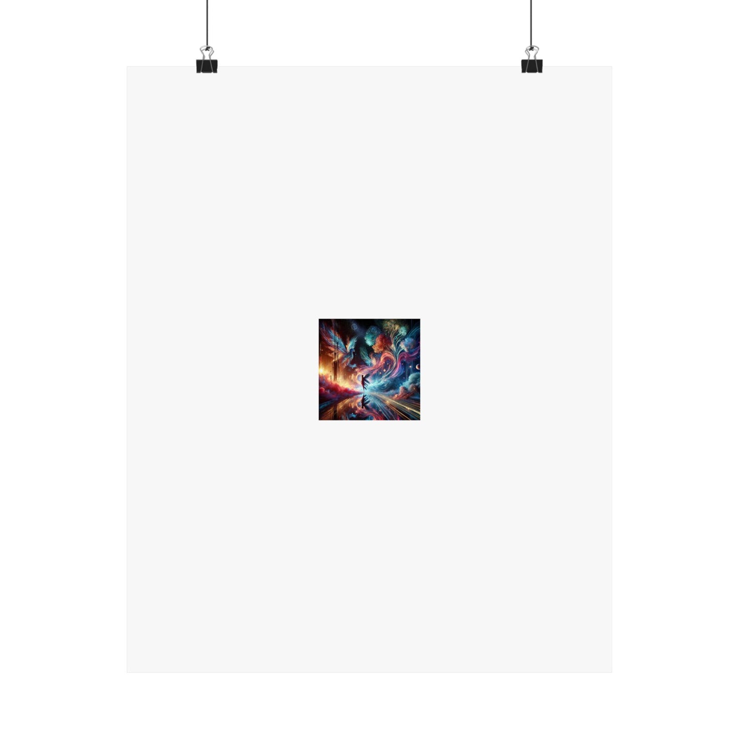 Cosmic Aurora Dancer Dreamscape Celestial Dance Poster