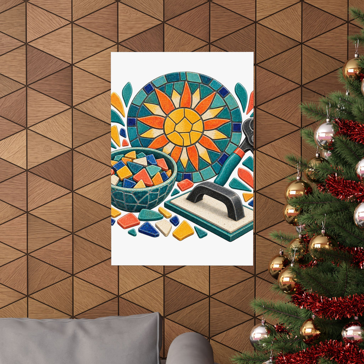 Sunburst Mosaic Making Workshop Poster