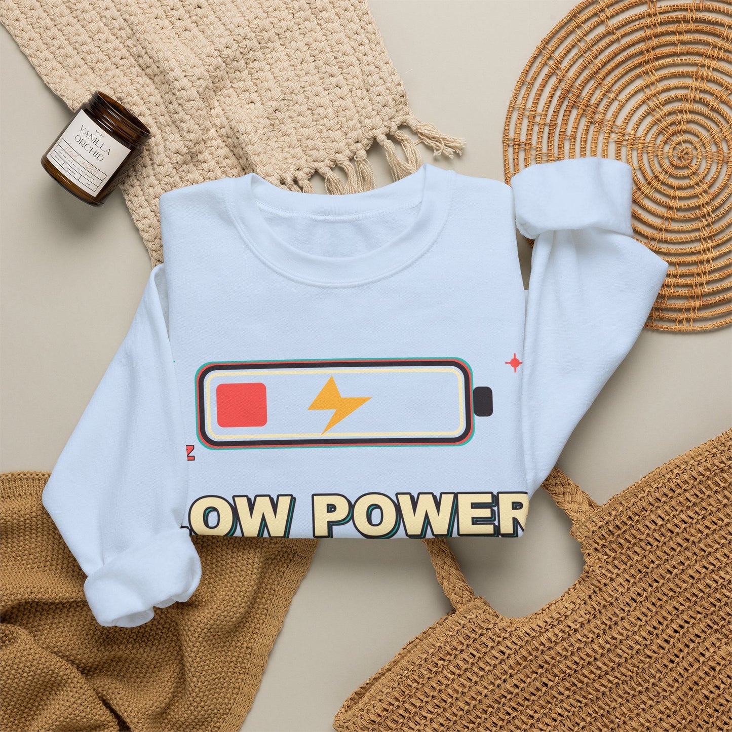 Low Power People Mode Funny Introvert Social Battery Sweatshirt