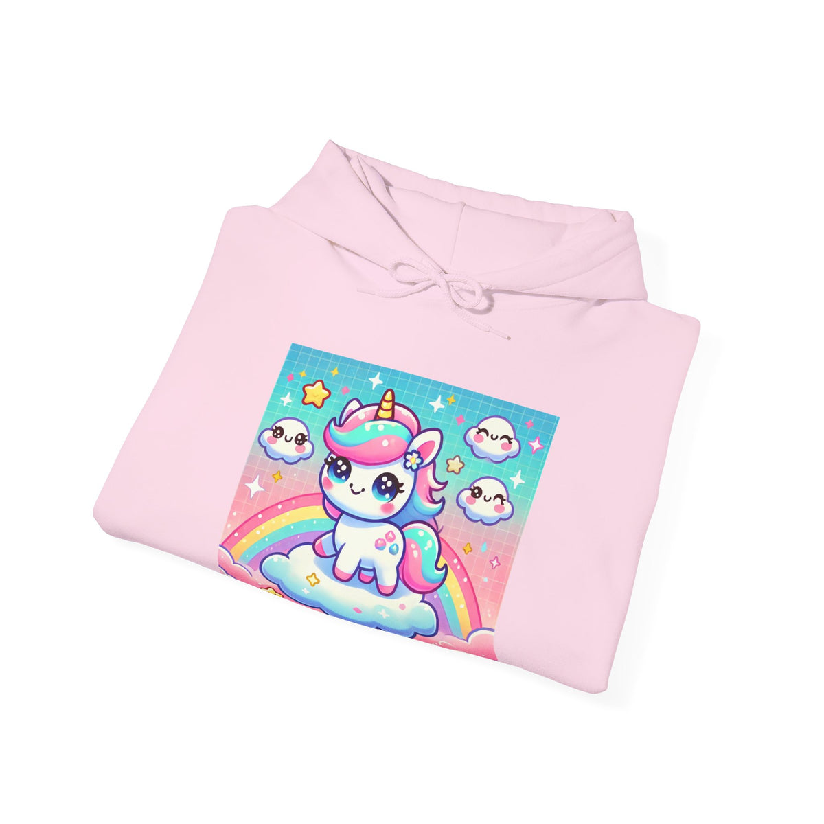 Pastel Rainbow Unicorn Cloud Kawaii Hoodie