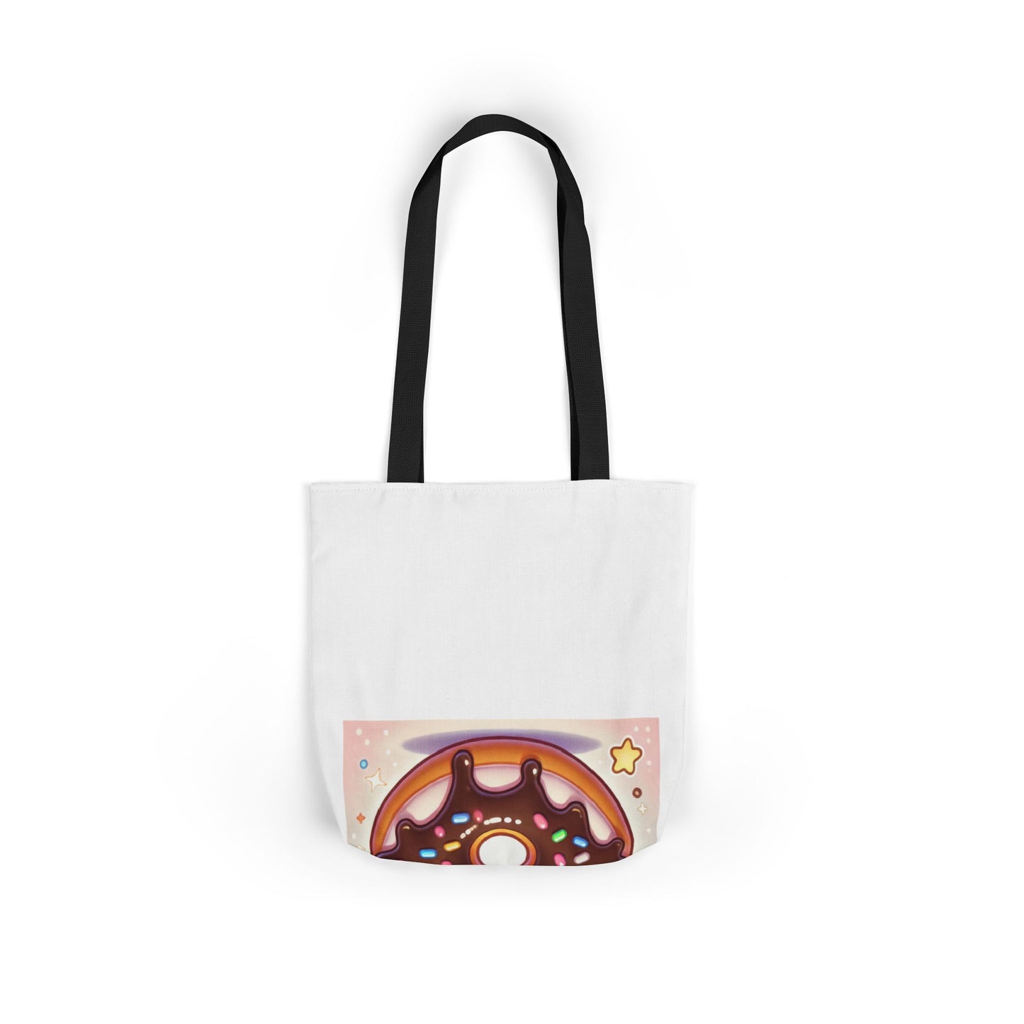 Kawaii Chocolate Donut Cute Dessert Art Tote Bag