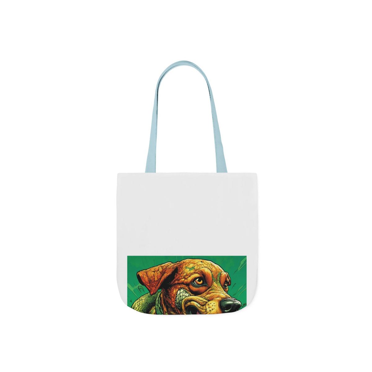 Serpent Guardian Dog Bold Fantasy Creature Tote Bag