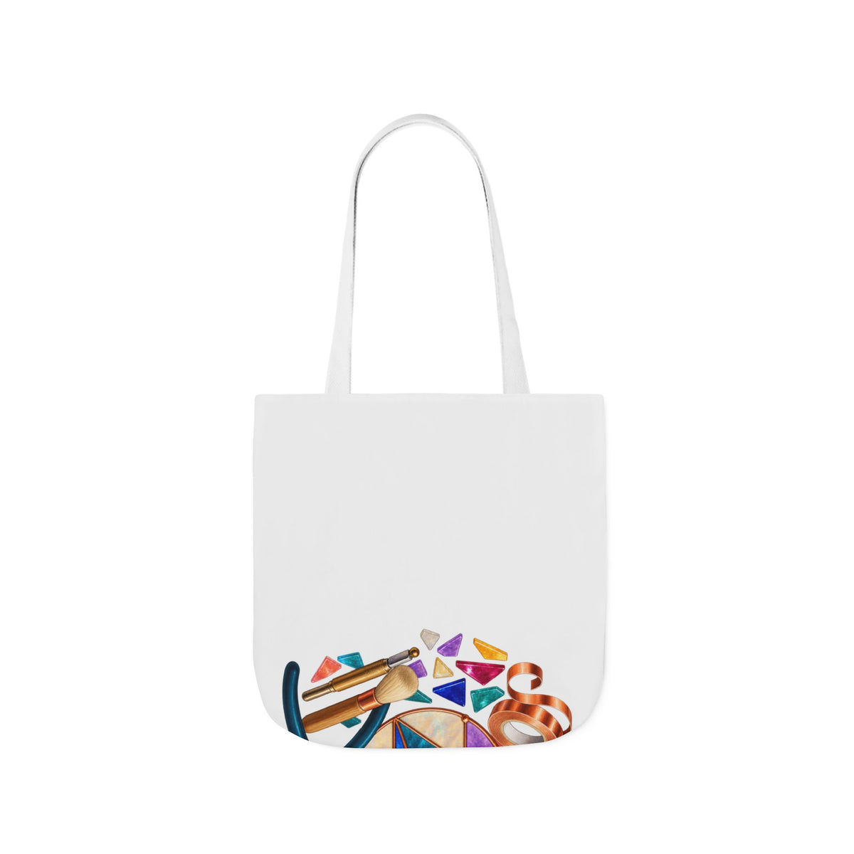 Abstract Stained Glass Suncatcher Workshop Tote Bag