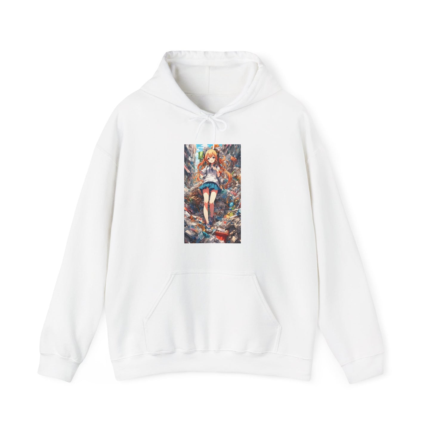Recycling Rescue Anime Heroine Eco Street Art Hoodie