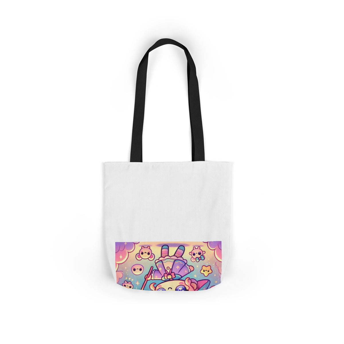 Kawaii Moon Wand Pastel Fantasy Art Canvas Tote Bag