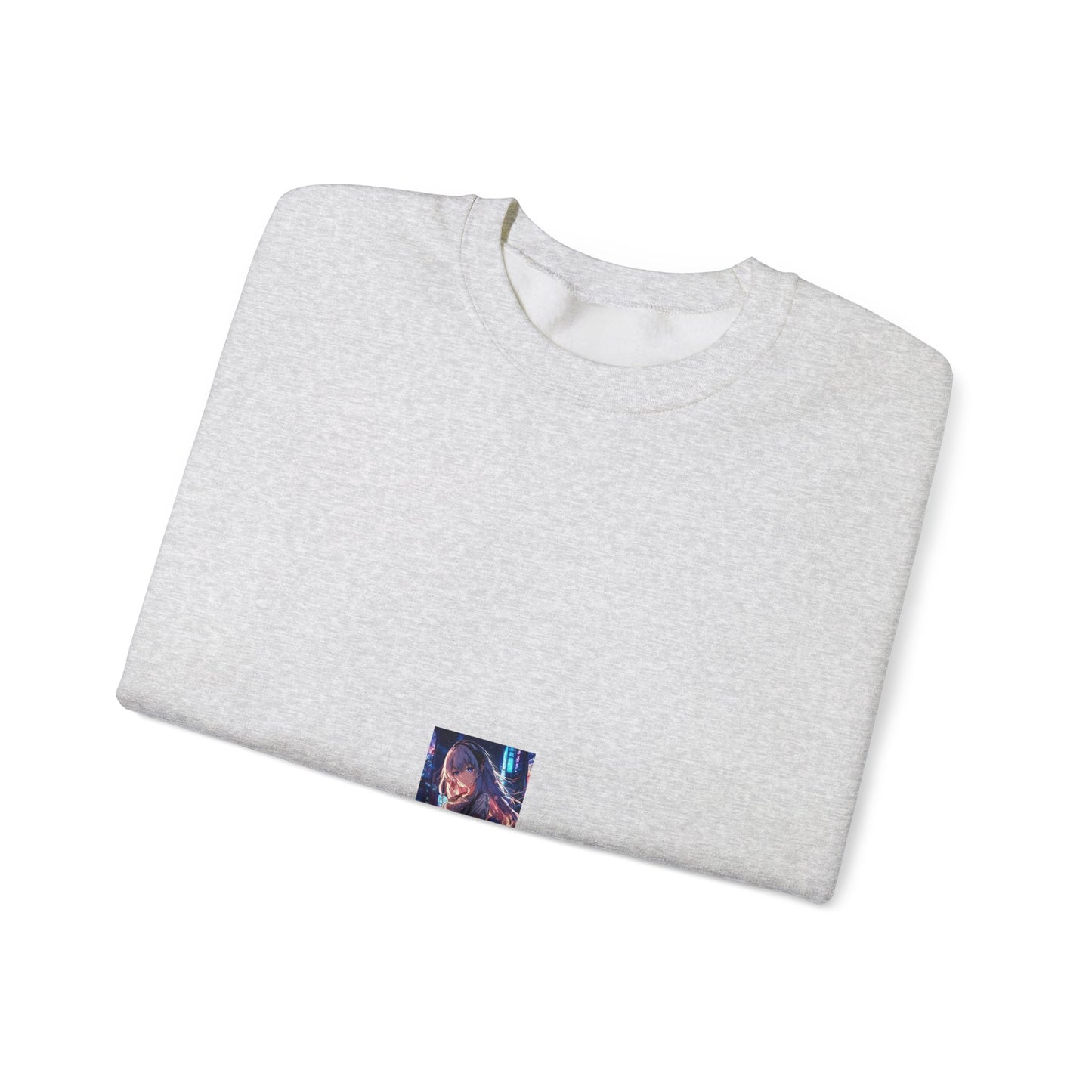 Anime City Night Heroine Portrait Soft Sweatshirt