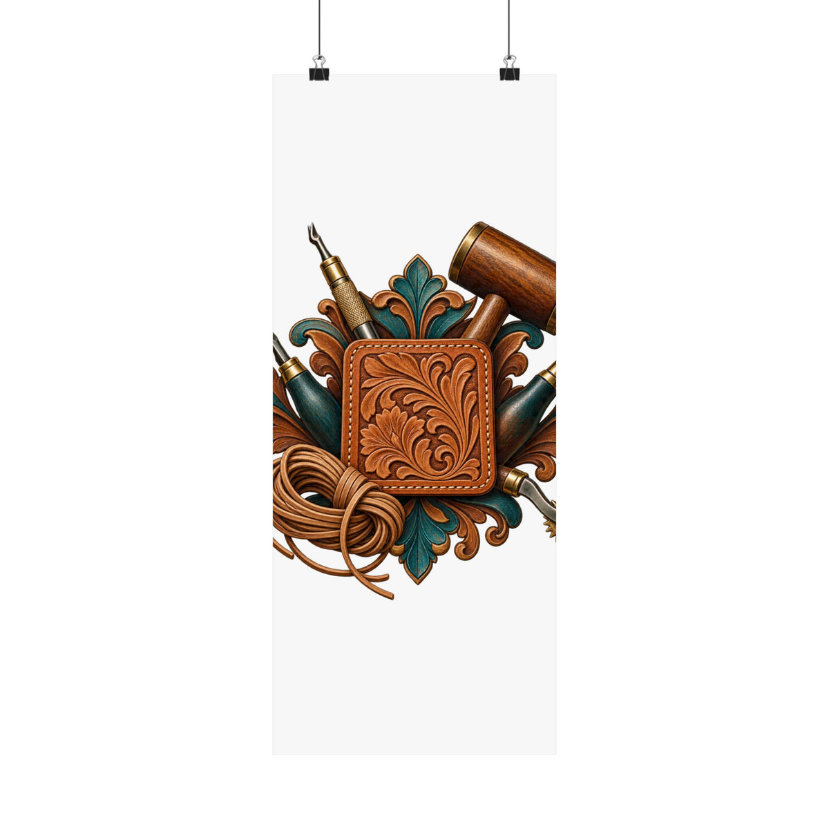 Traditional Leather Tooling Workshop Poster