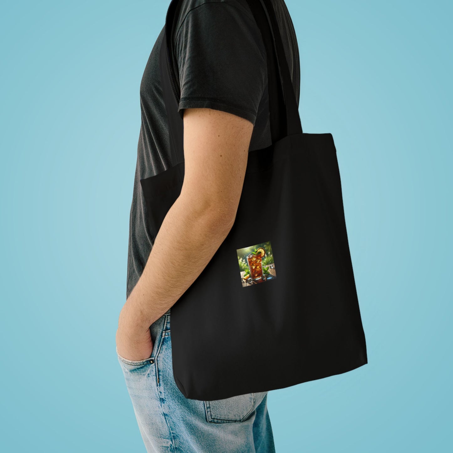 Sunlit Iced Tea Lemon Mint Fresh Summer Drink Tote Bag