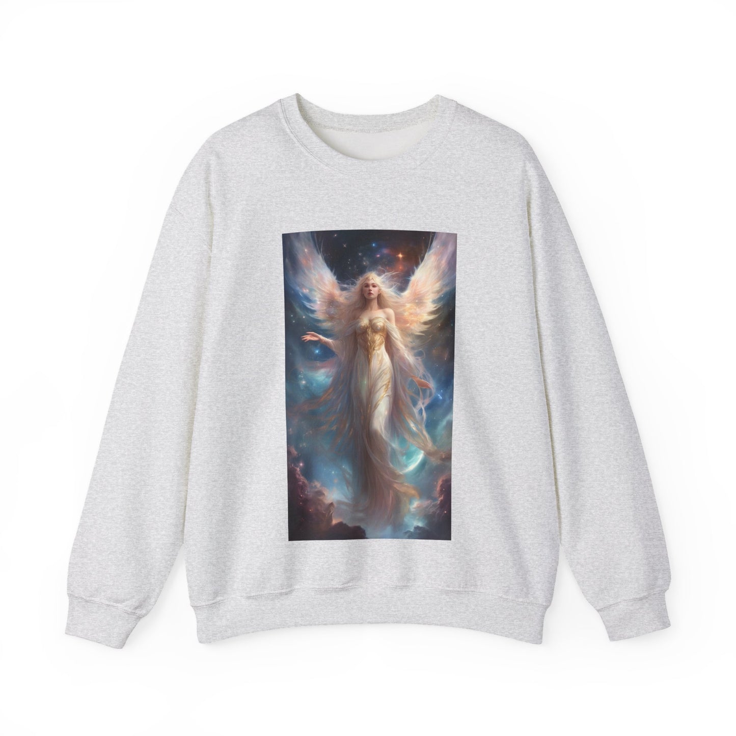 Celestial Winged Heroine Fantasy Portrait Sweatshirt