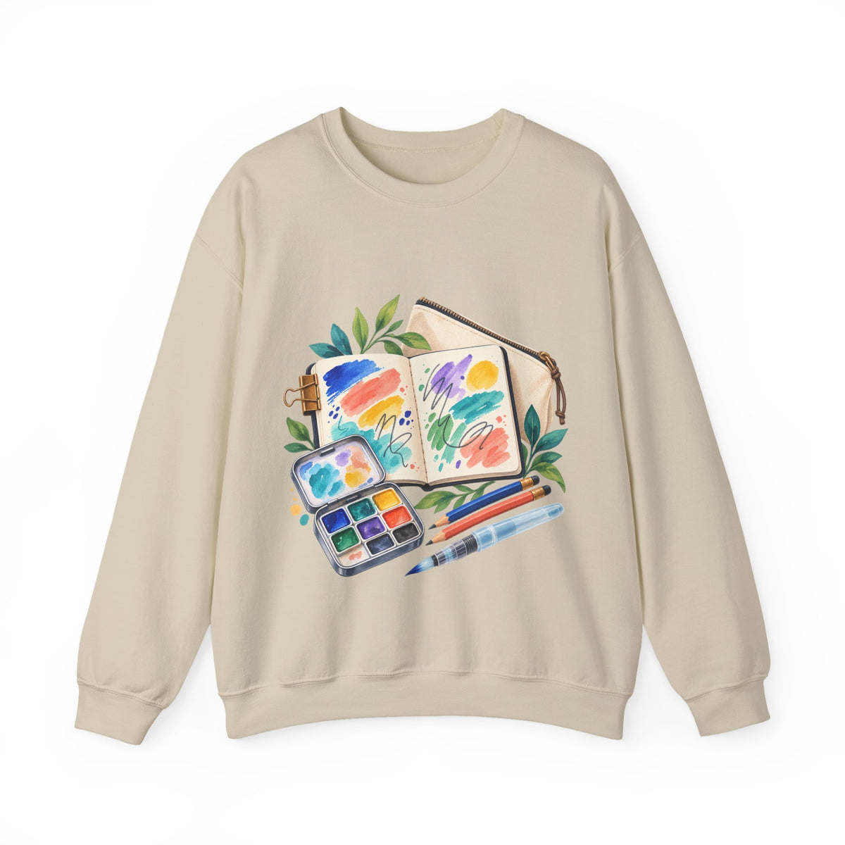 Colorful Urban Sketching Travel Kit Sweatshirt