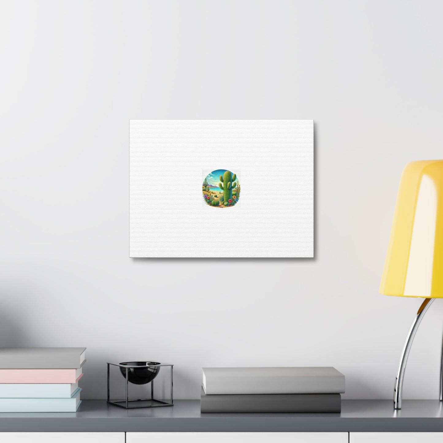 Desert Cactus Bloom Garden Canvas Botanical Desert Wall Art Gift