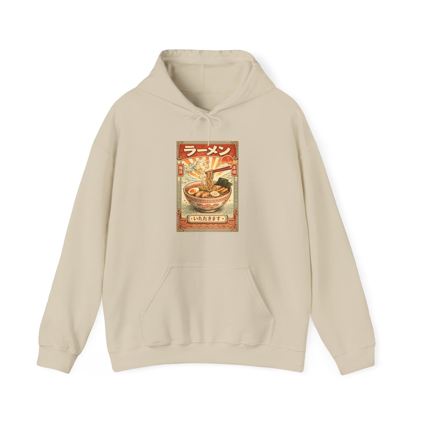 Vintage Ramen Bowl Illustration Hoodie