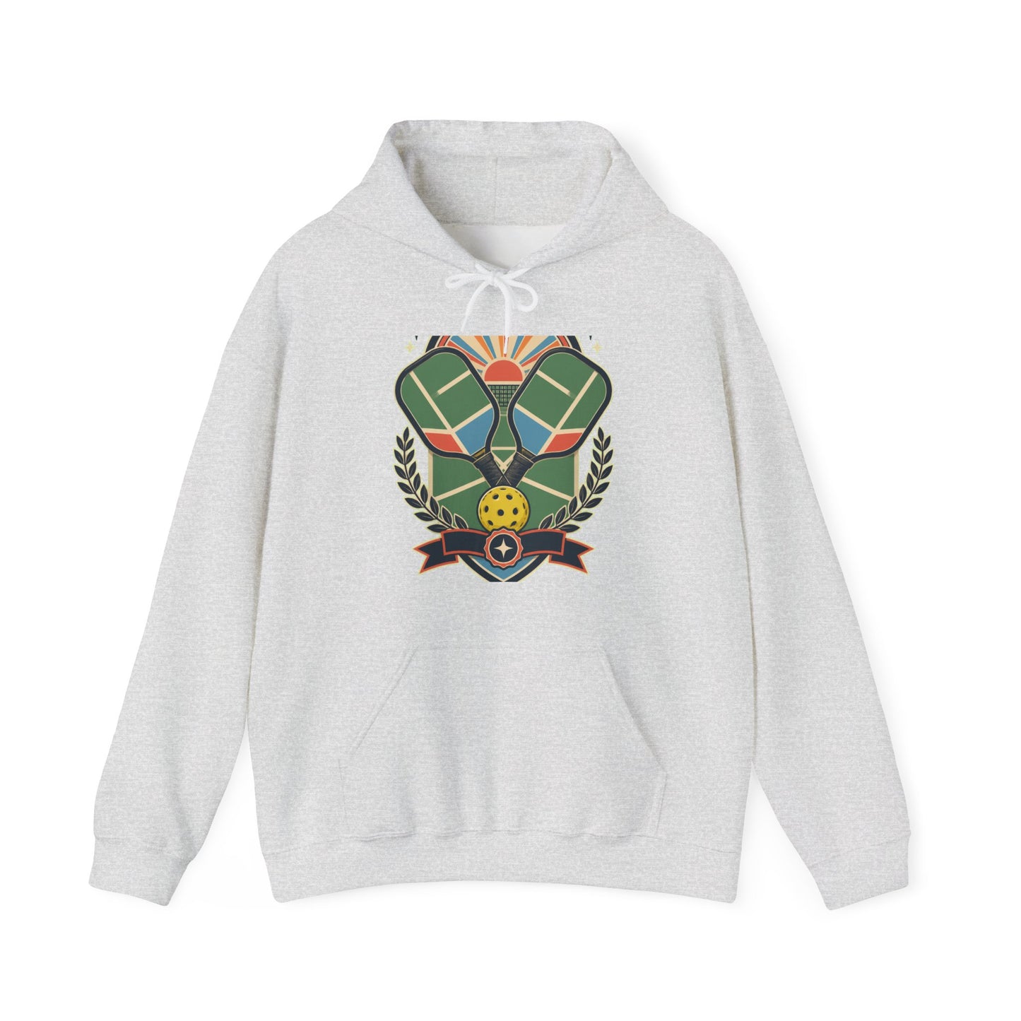 Retro Pickleball Court Club Sport Hoodie