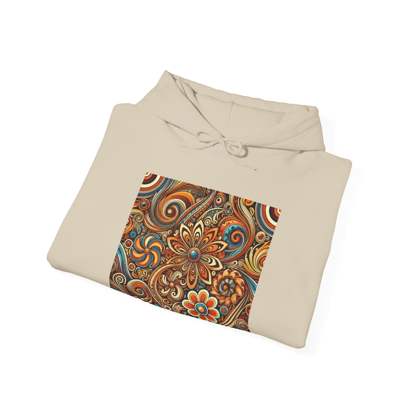Ornate Abstract Floral Paisley Pattern Hoodie