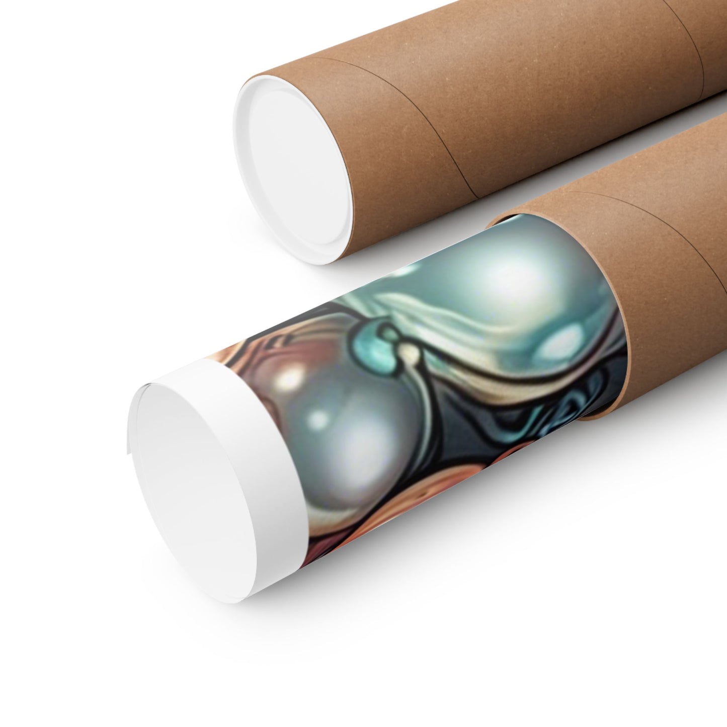 Glossy Orb Marble Abstract Gift Art Poster