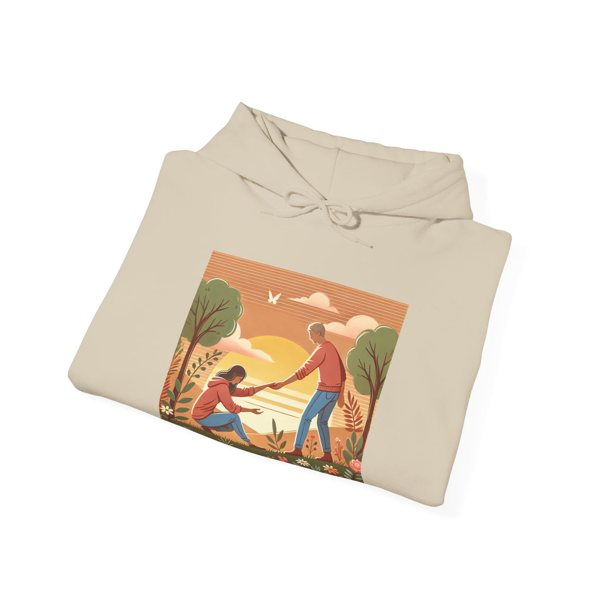 Helping Hands Sunset Garden Hoodie