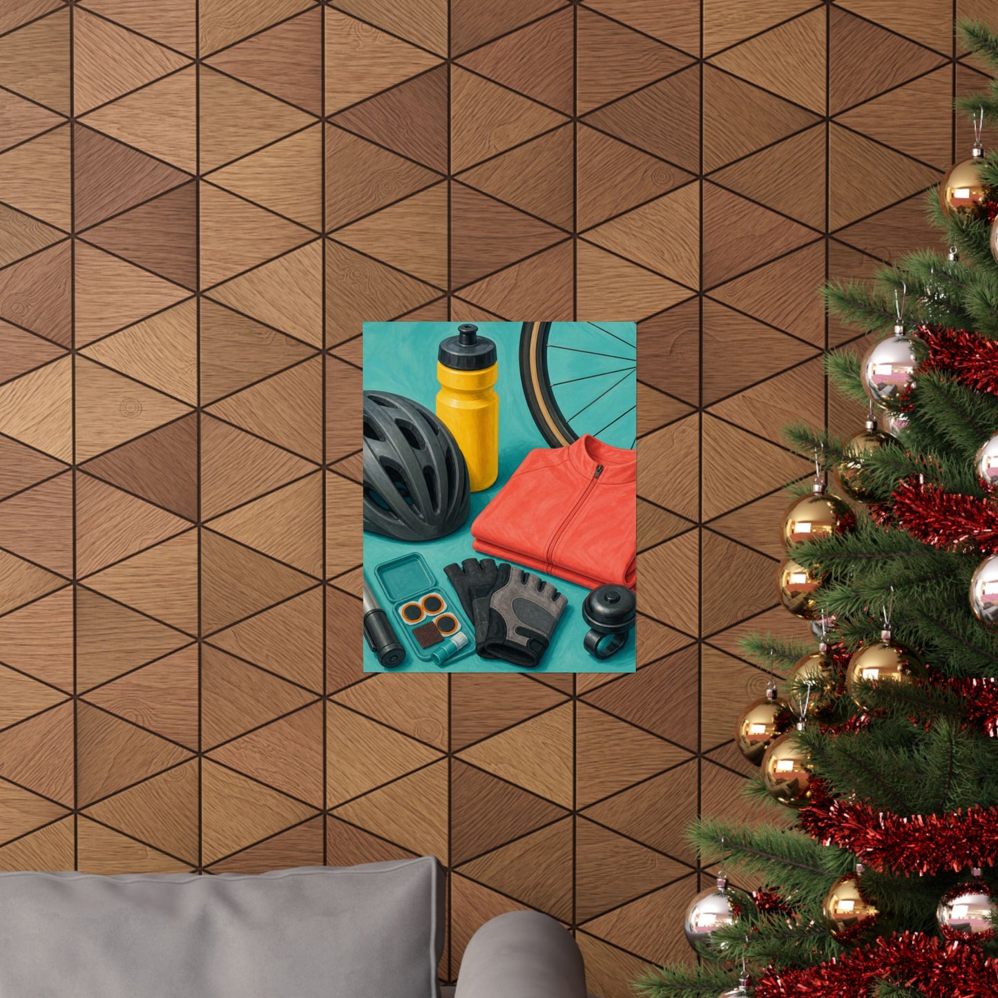 Colorful Cycling Gear Hobby Poster
