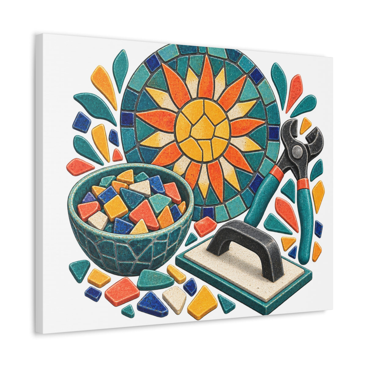 Sunburst Mosaic Making Workshop Canvas