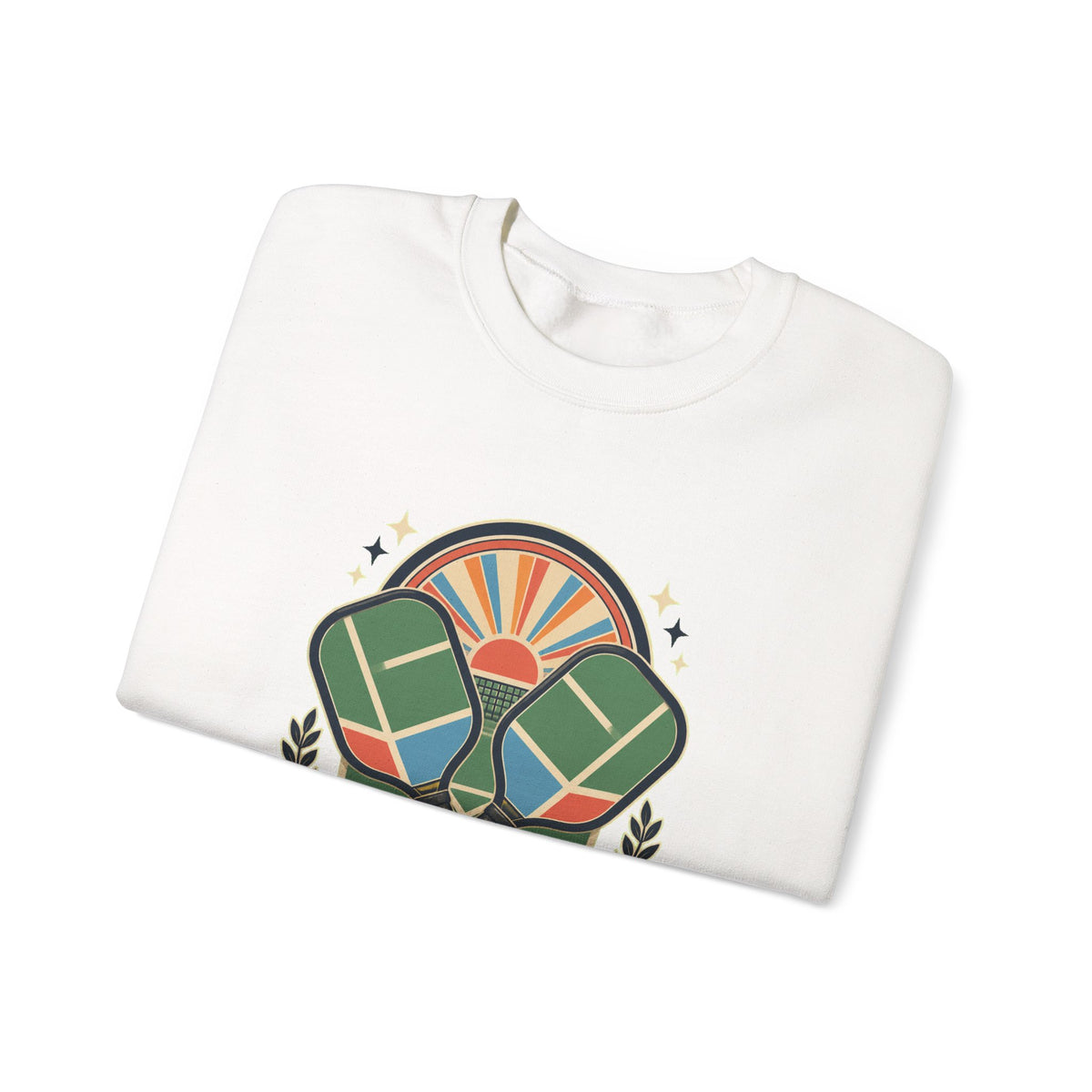 Retro Pickleball Court Club Sport Sweatshirt