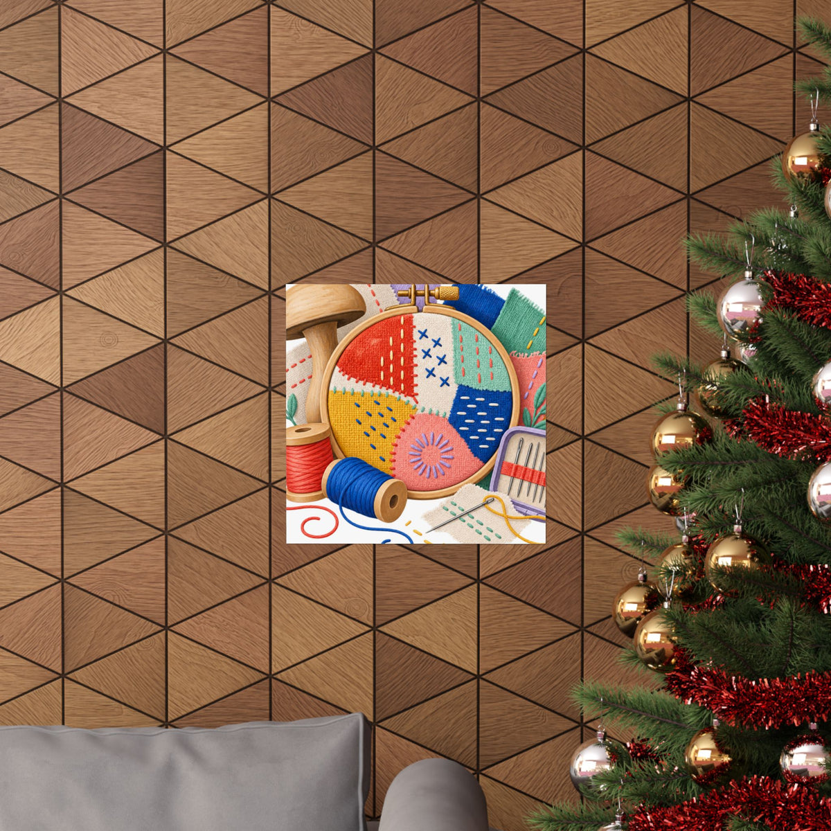 Colorful Visible Mending Workshop Poster
