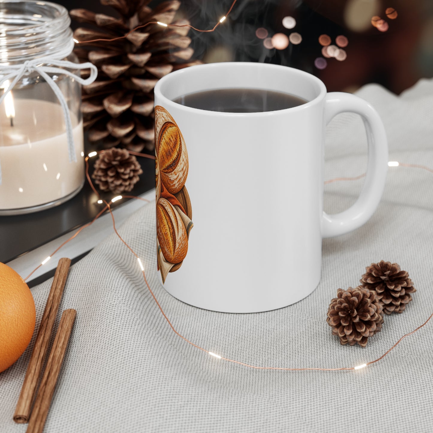 Artisan Bread Baking Emblem Mug