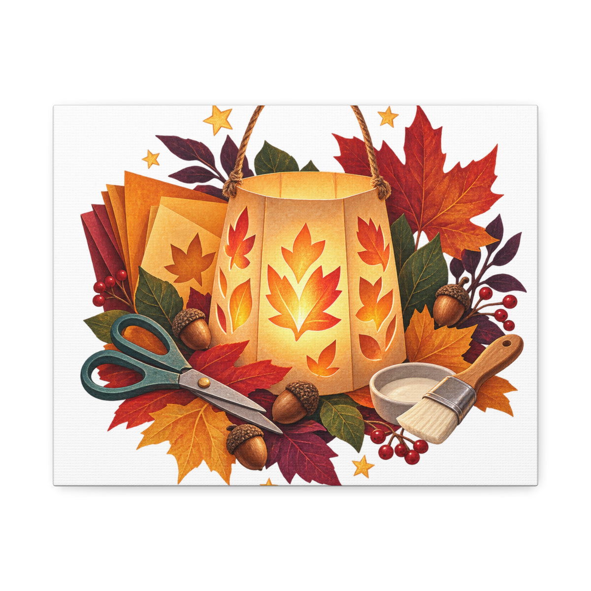 Autumn Lantern Making Workshop Canvas