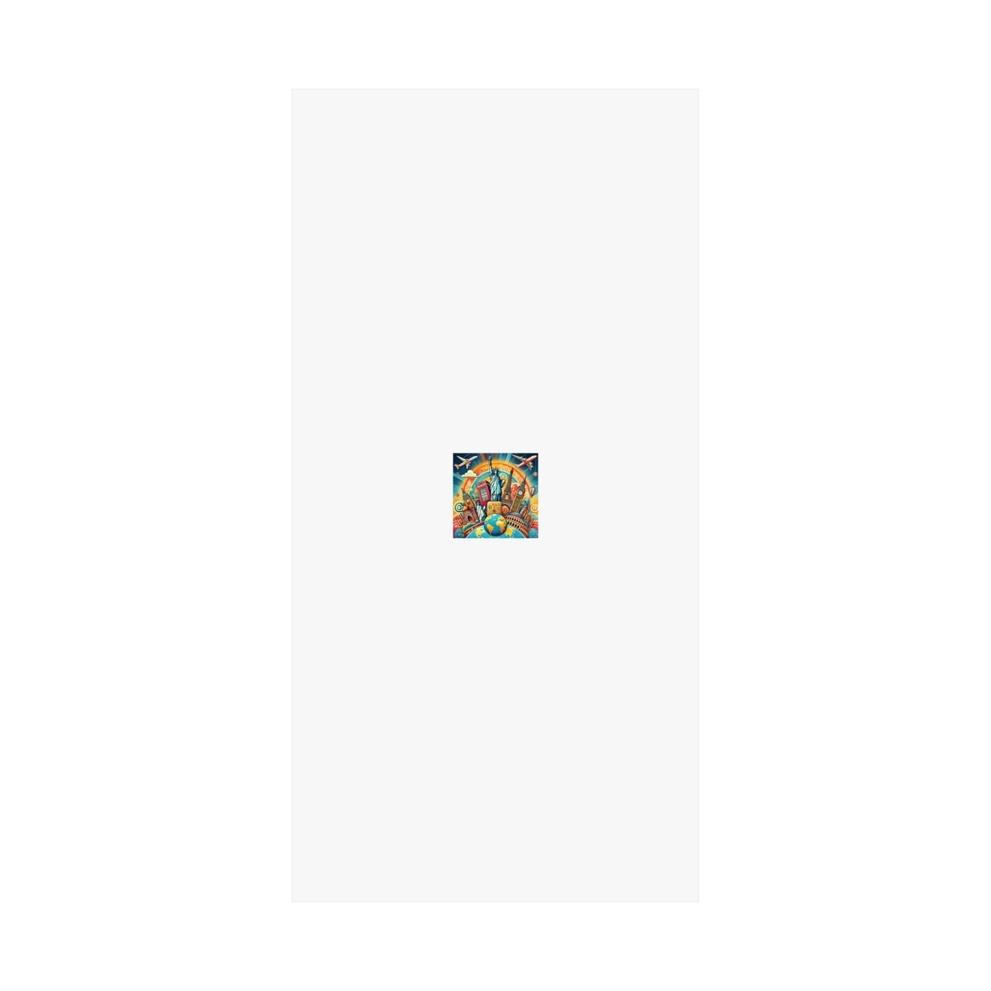 Global Landmark Adventure Collage Colorful Travel Poster