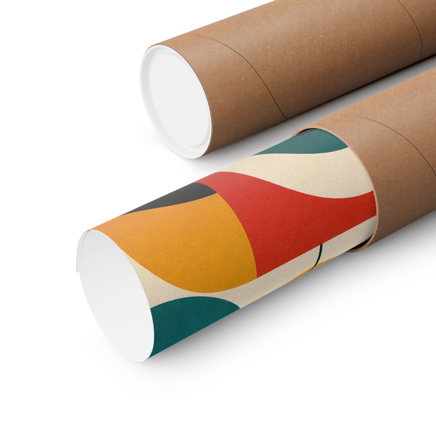 Mid Century Arches Botanical Geometric Abstract Poster
