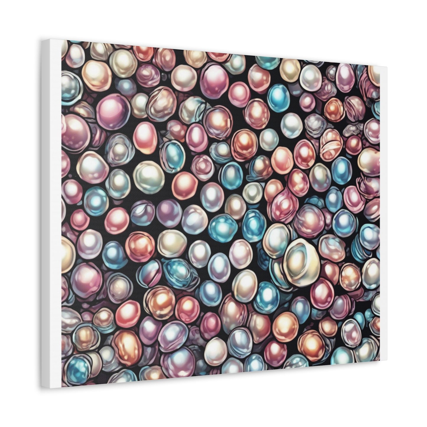 Pearl Bubble Pattern Abstract Gift Art Canvas