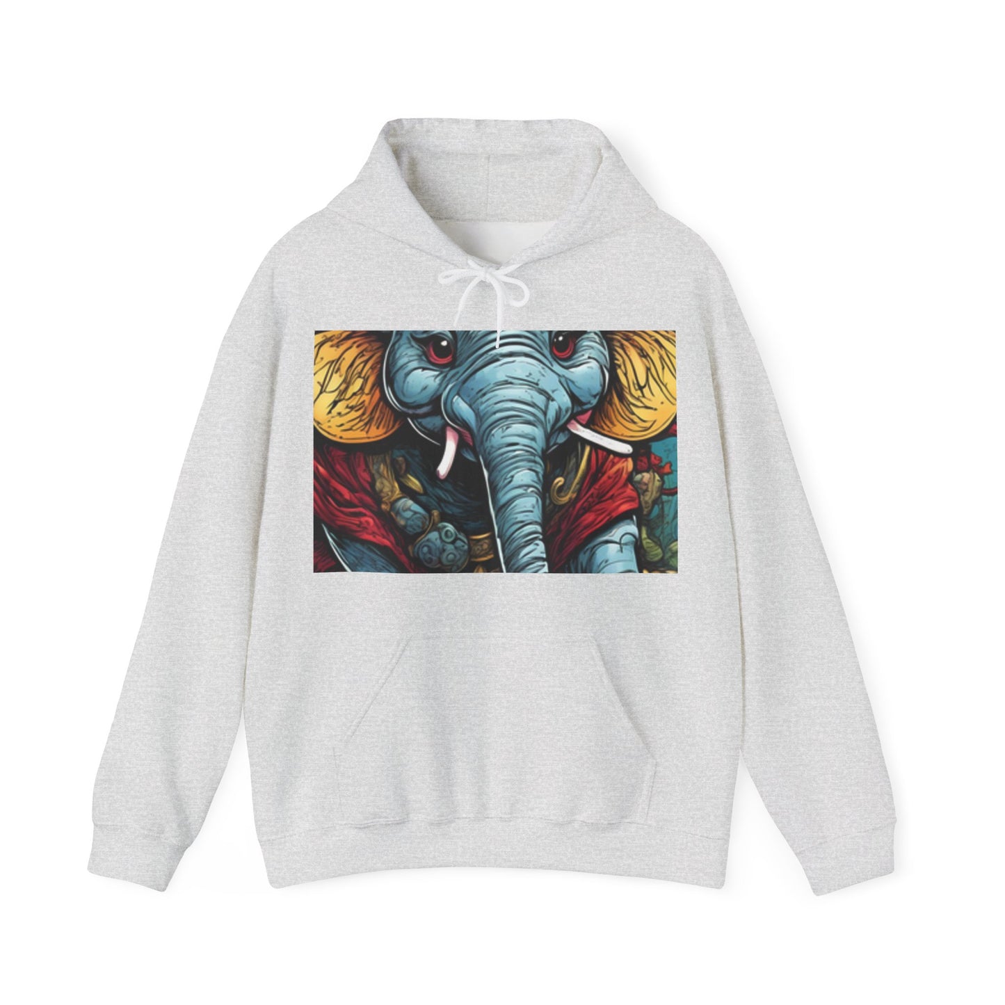 Colorful Elephant Garden Parade Wildlife Animal Art Hoodie