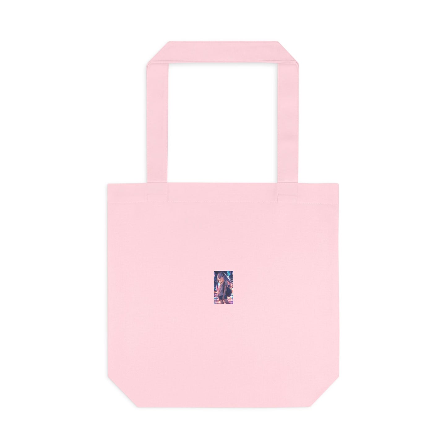 Anime City Night Heroine Portrait Neon Tote Bag
