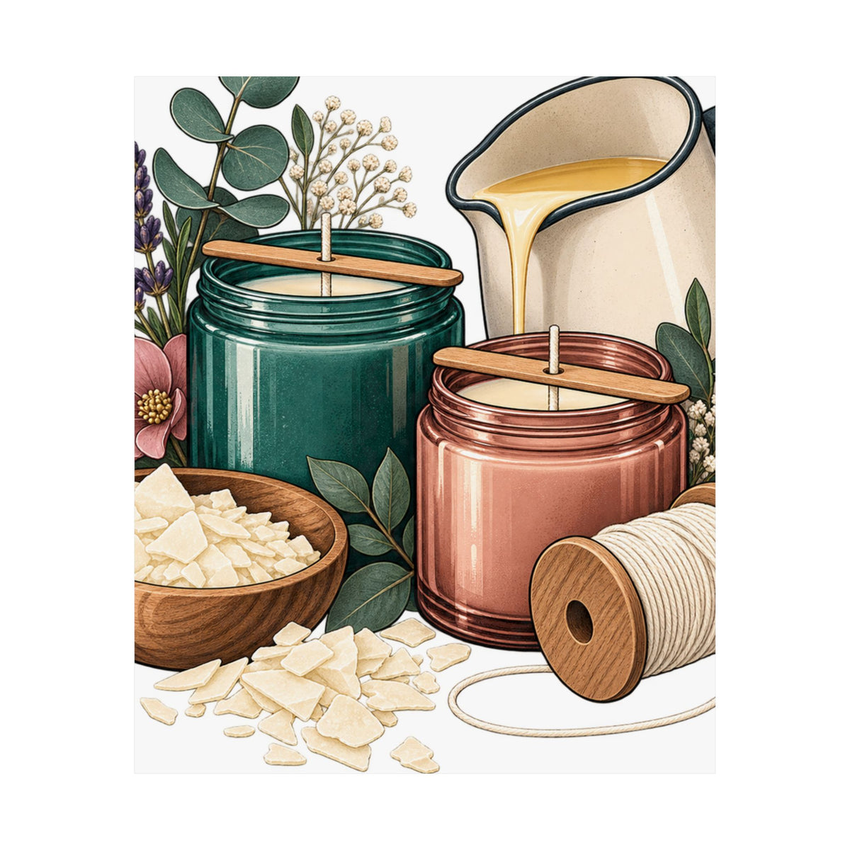 Artisan Candle Making Workshop Poster