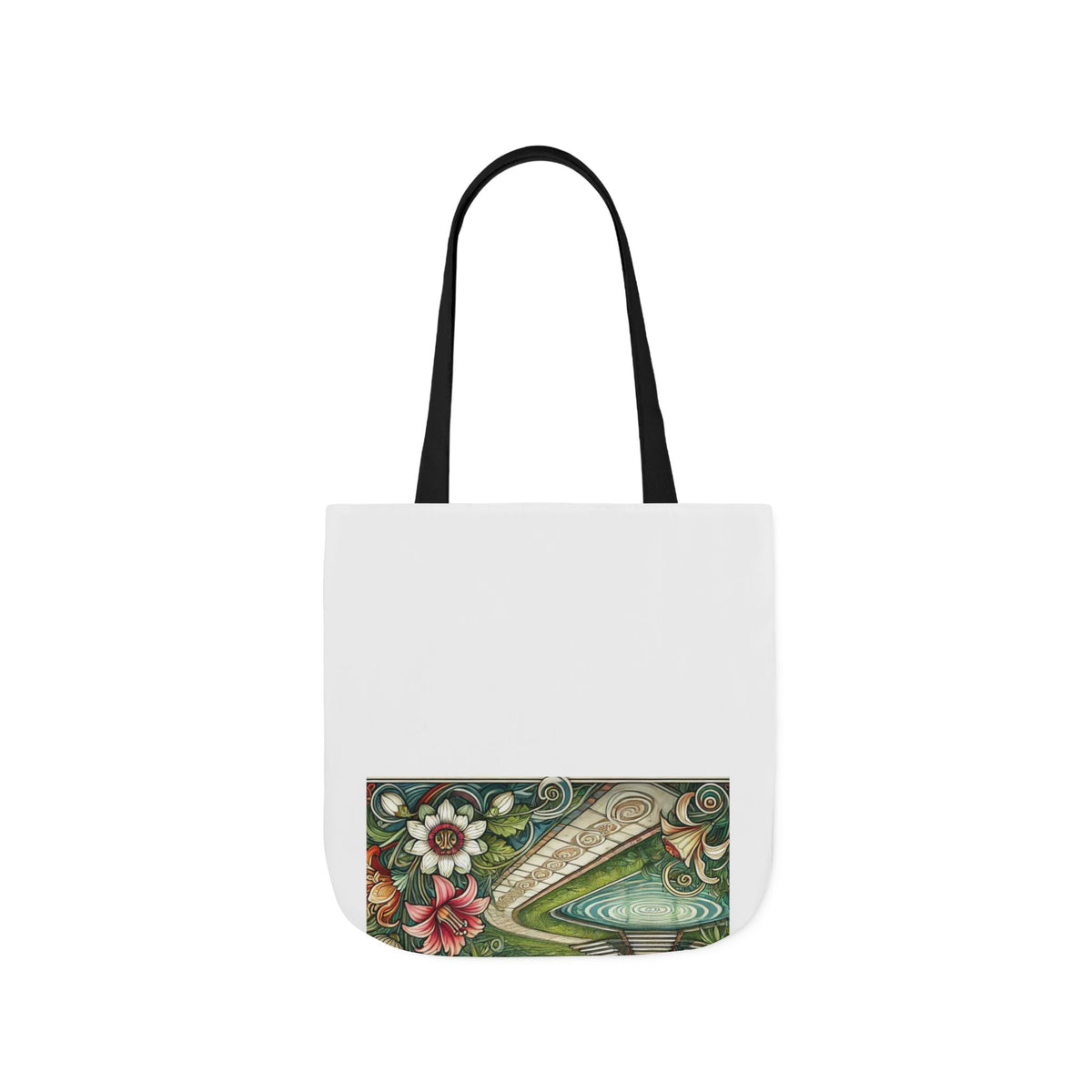 Botanical Gazebo Garden Art Nouveau Canvas Tote Bag
