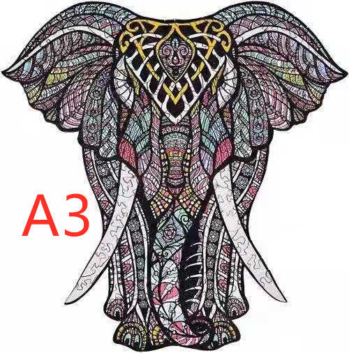 DIY Wooden Animal Shaped Puzzle – Unique Gift for Christmas